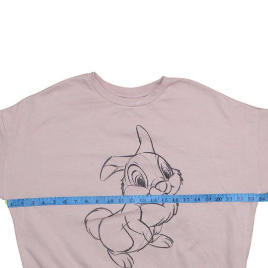 Womens UK Size M Disney Pink Pullover Sweatshirt