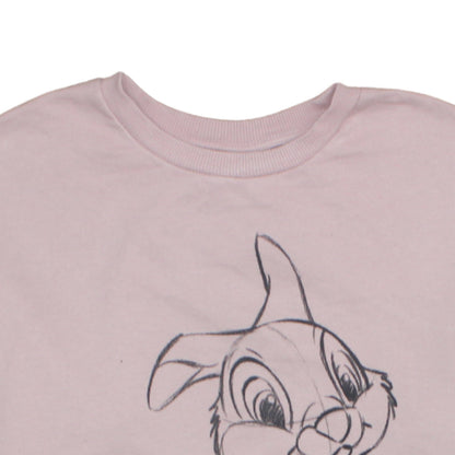Womens UK Size M Disney Pink Pullover Sweatshirt