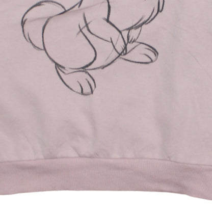Womens UK Size M Disney Pink Pullover Sweatshirt