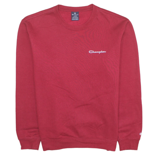 Mens UK Size L Champion Red Pullover Sweatshirt