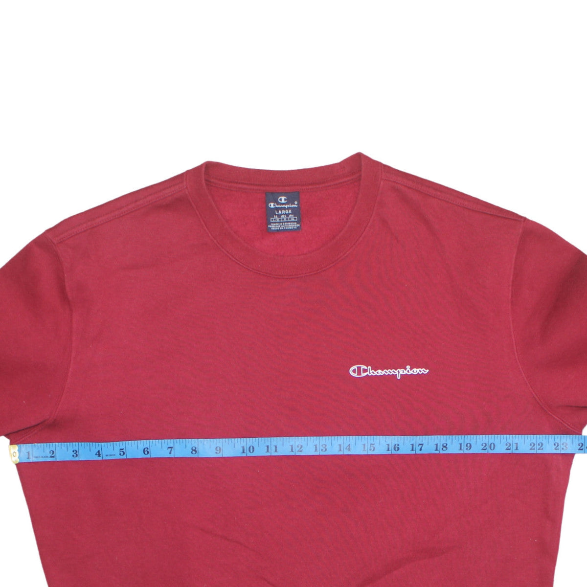 Mens UK Size L Champion Red Pullover Sweatshirt