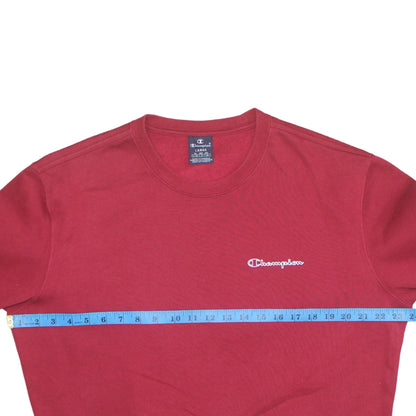 Mens UK Size L Champion Red Pullover Sweatshirt