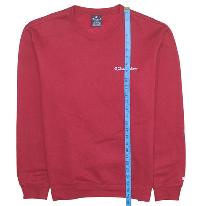 Mens UK Size L Champion Red Pullover Sweatshirt