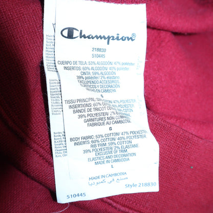 Mens UK Size L Champion Red Pullover Sweatshirt