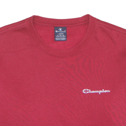 Mens UK Size L Champion Red Pullover Sweatshirt