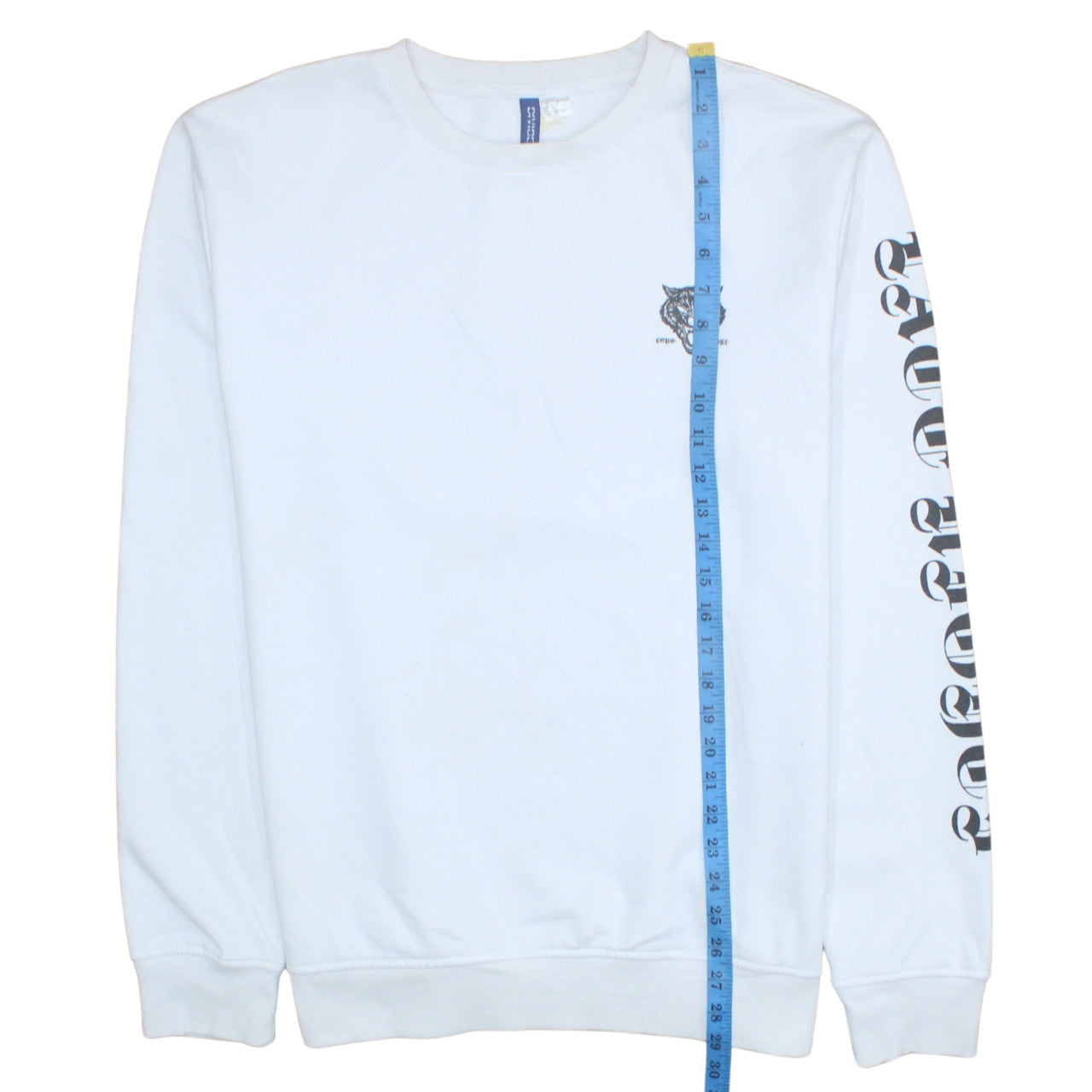 Mens UK Size XL H&M White Pullover Sweatshirt