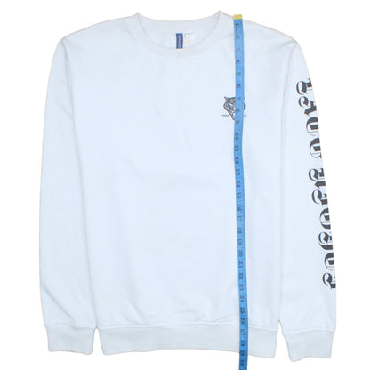 Mens UK Size XL H&M White Pullover Sweatshirt