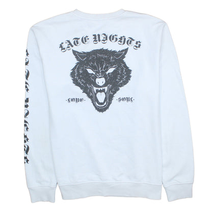 Mens UK Size XL H&M White Pullover Sweatshirt