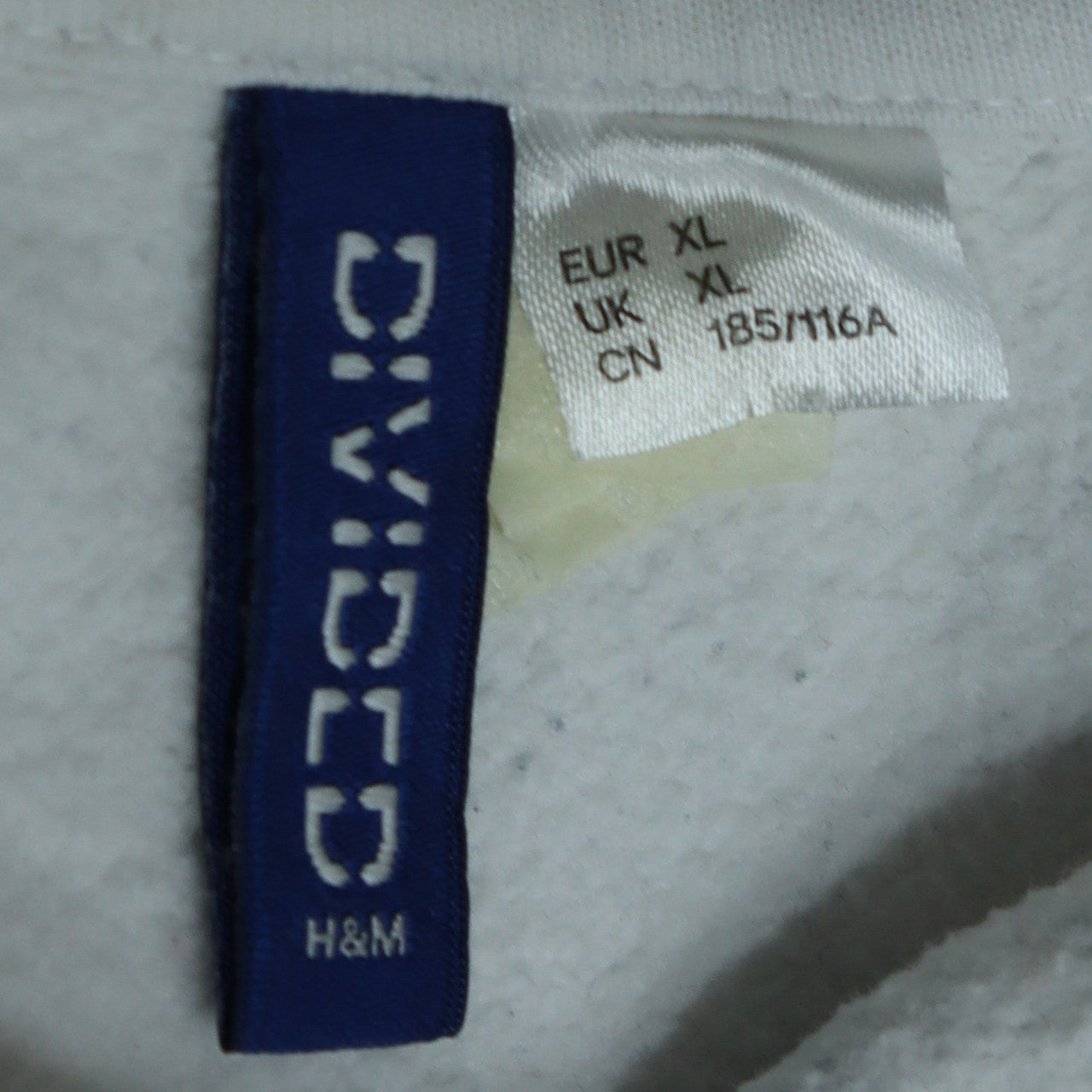 Mens UK Size XL H&M White Pullover Sweatshirt