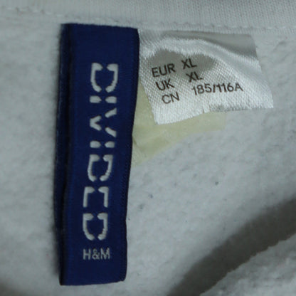 Mens UK Size XL H&M White Pullover Sweatshirt