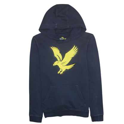 Boys UK Size 12-13 Years Lyle & Scott Blue Pullover Hoodie