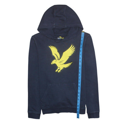 Boys UK Size 12-13 Years Lyle & Scott Blue Pullover Hoodie