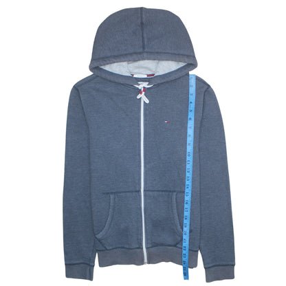 Mens UK Size M Tommy Jeans Blue Full Zip Hoodie