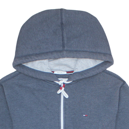 Mens UK Size M Tommy Jeans Blue Full Zip Hoodie