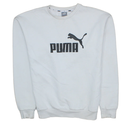Mens UK Size M PUMA White Pullover Sweatshirt