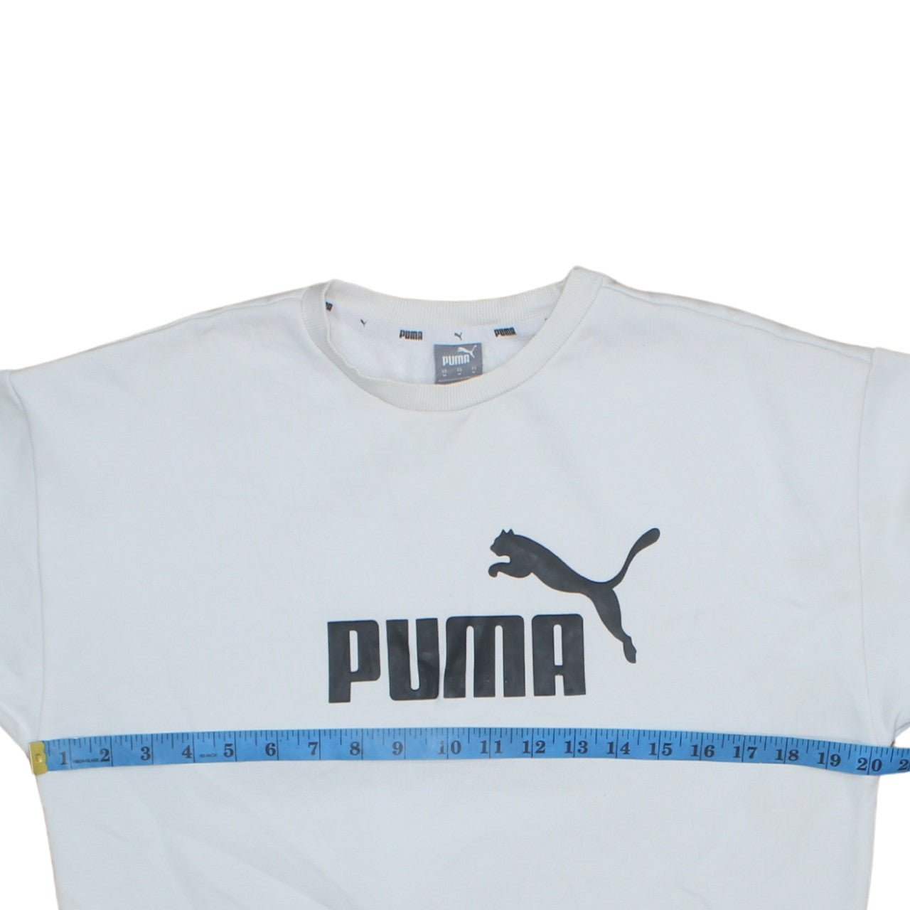 Mens UK Size M PUMA White Pullover Sweatshirt
