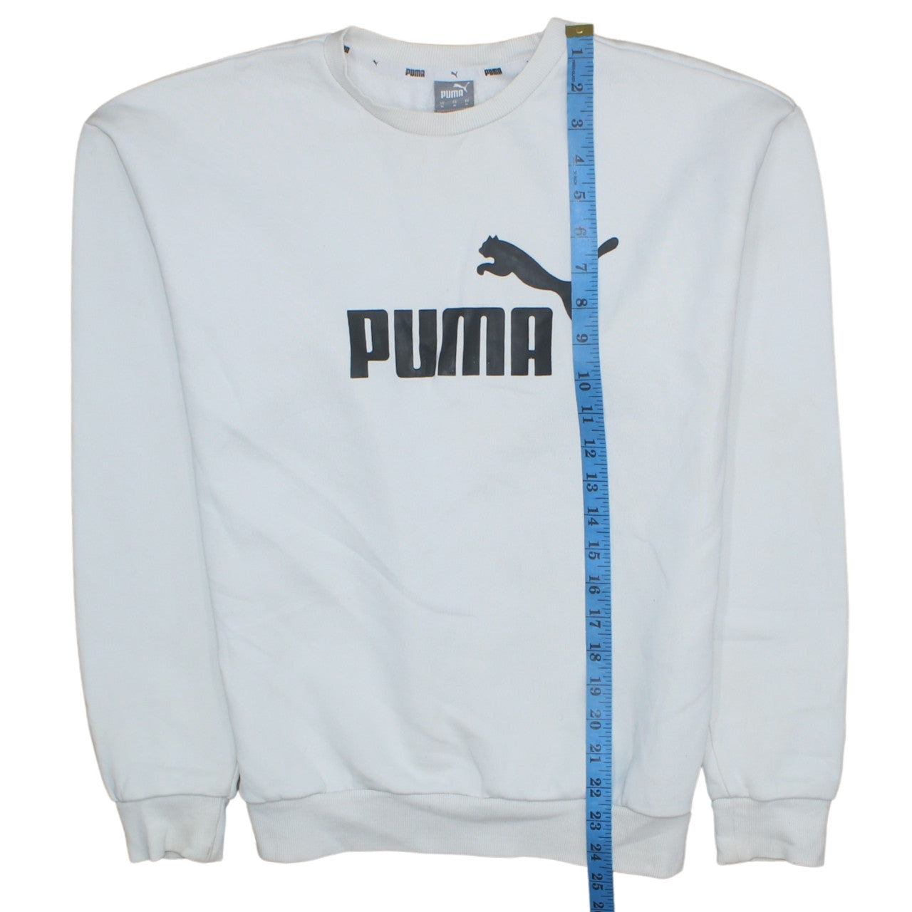 Mens UK Size M PUMA White Pullover Sweatshirt