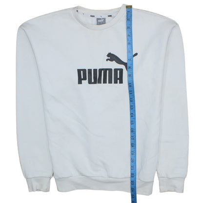 Mens UK Size M PUMA White Pullover Sweatshirt