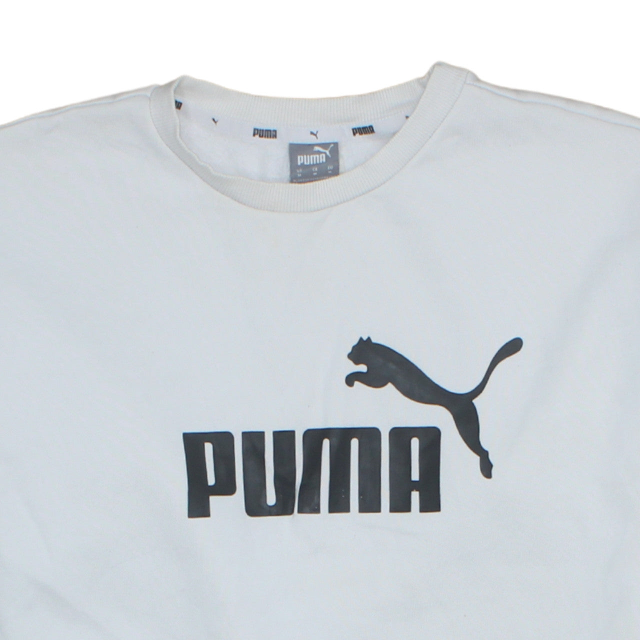 Mens UK Size M PUMA White Pullover Sweatshirt