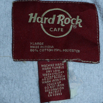 Womens UK Size XL Hard Rock Cafe Grey Pullover Hoodie