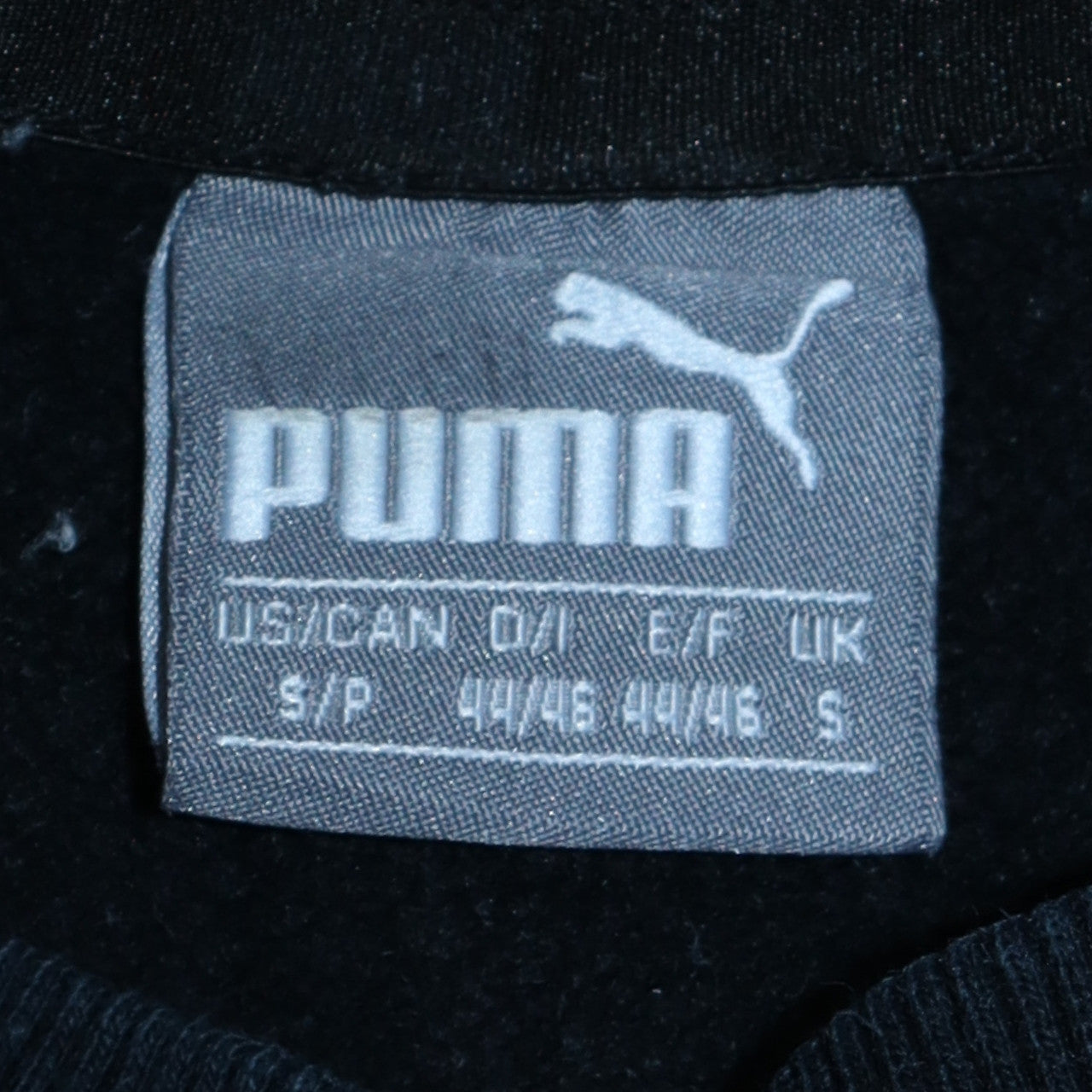 Mens UK Size S PUMA Black Pullover Sweatshirt