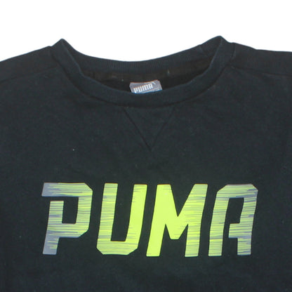 Mens UK Size S PUMA Black Pullover Sweatshirt