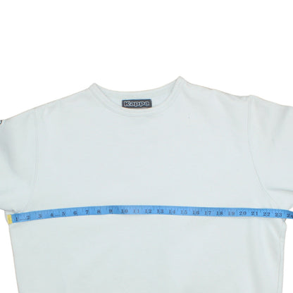 Mens UK Size L Kappa White Pullover Sweatshirt