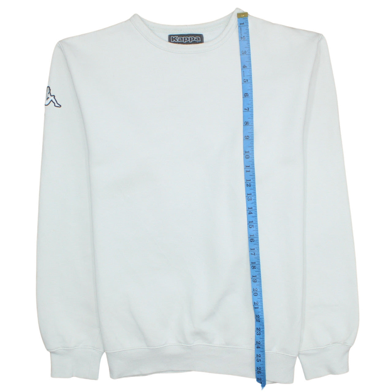 Mens UK Size L Kappa White Pullover Sweatshirt