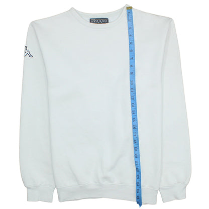 Mens UK Size L Kappa White Pullover Sweatshirt