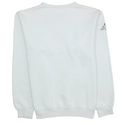 Mens UK Size L Kappa White Pullover Sweatshirt