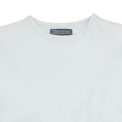 Mens UK Size L Kappa White Pullover Sweatshirt