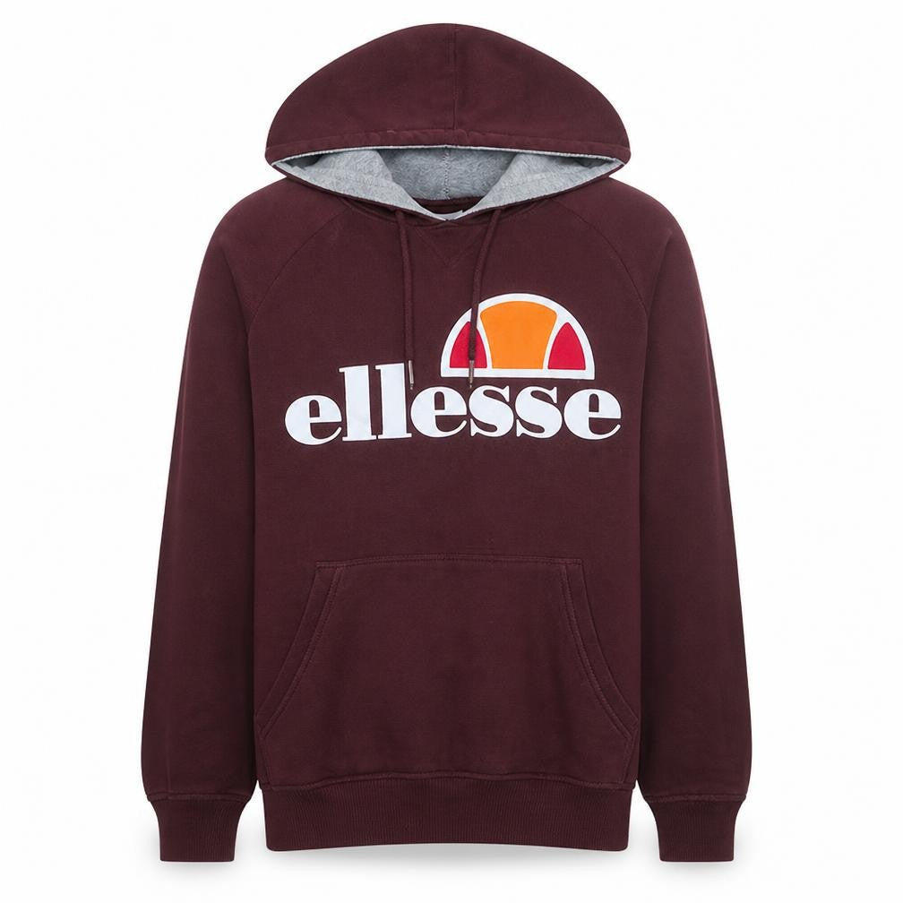 Mens UK Size M ellesse Brown Pullover Hoodie