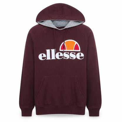 Mens UK Size M ellesse Brown Pullover Hoodie