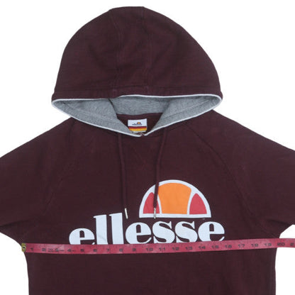 Mens UK Size M ellesse Brown Pullover Hoodie