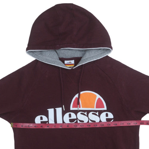 Mens UK Size M ellesse Brown Pullover Hoodie