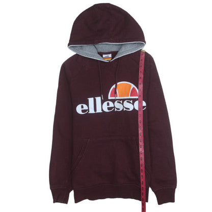 Mens UK Size M ellesse Brown Pullover Hoodie