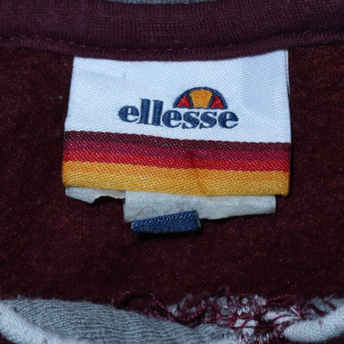 Mens UK Size M ellesse Brown Pullover Hoodie