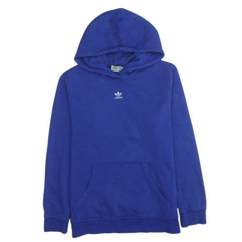 Womens UK Size 12-14 adidas Blue Pullover Hoodie