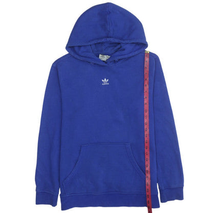 Womens UK Size 12-14 adidas Blue Pullover Hoodie