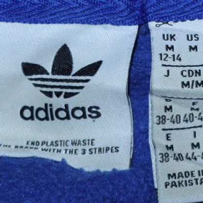 Womens UK Size 12-14 adidas Blue Pullover Hoodie