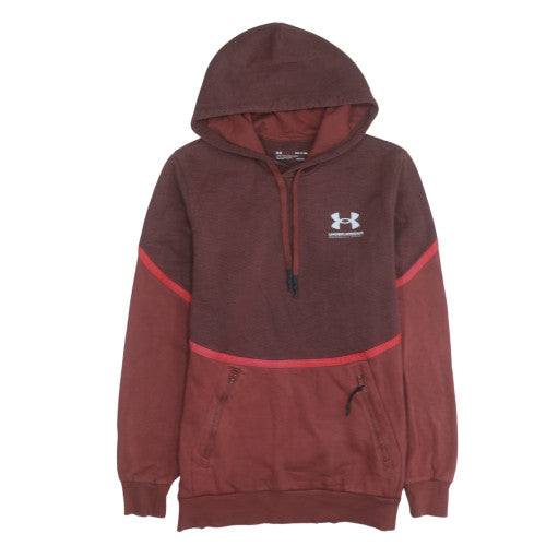 Womens UK Size S Under armour Brown Pullover Hoodie