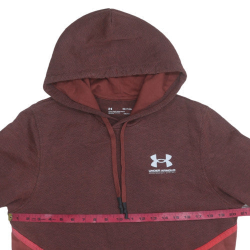 Womens UK Size S Under armour Brown Pullover Hoodie