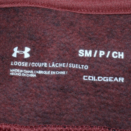 Womens UK Size S Under armour Brown Pullover Hoodie