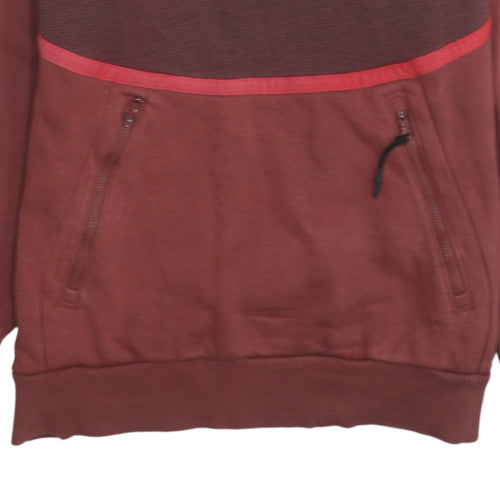 Womens UK Size S Under armour Brown Pullover Hoodie