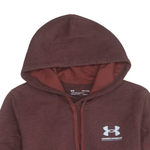 Womens UK Size S Under armour Brown Pullover Hoodie
