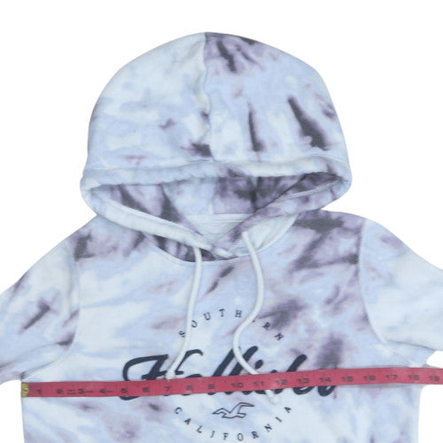 Womens UK Size S Hollister Blue Pullover Hoodie