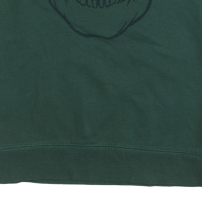 H&M Boys Green Skull Graphic Pullover Sweatshirt 16 Years