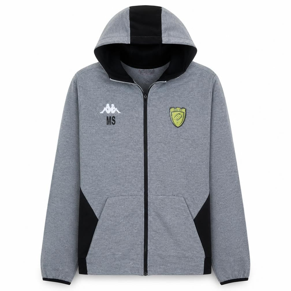 Mens UK Size M Kappa Grey Full Zip Hoodie
