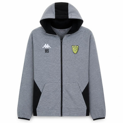 Mens UK Size M Kappa Grey Full Zip Hoodie