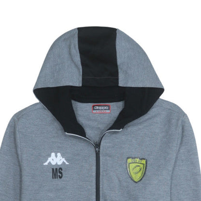 Mens UK Size M Kappa Grey Full Zip Hoodie